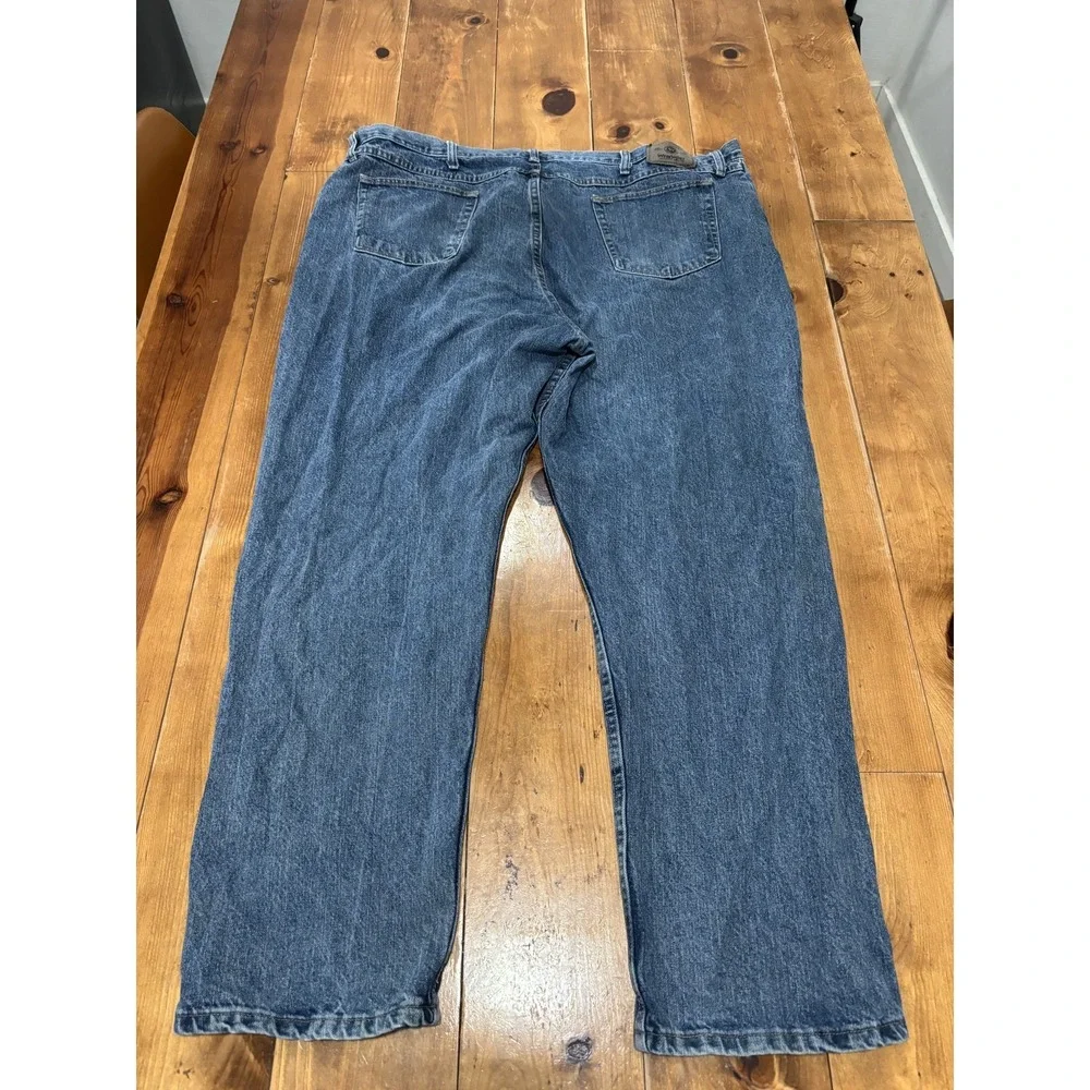Wrangler Men's 46x32 Relaxed Fit Jeans Blue 100% Cotton Denim Made in Mexico